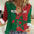 Personalised Morocco Women Casual Shirt Moroccan Green Star With Moorish Pattern - Wonder Print Shop