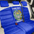 Custom Uzbekistan Football Back Car Seat Cover 2024 Go Champions Uzbek Pattern - Wonder Print Shop