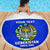 Custom Uzbekistan Football Beach Blanket 2024 Go Champions Uzbek Pattern - Wonder Print Shop