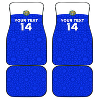 Custom Uzbekistan Football Car Mats 2024 Go Champions Uzbek Pattern - Wonder Print Shop