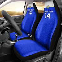 Custom Uzbekistan Football Car Seat Cover 2024 Go Champions Uzbek Pattern - Wonder Print Shop