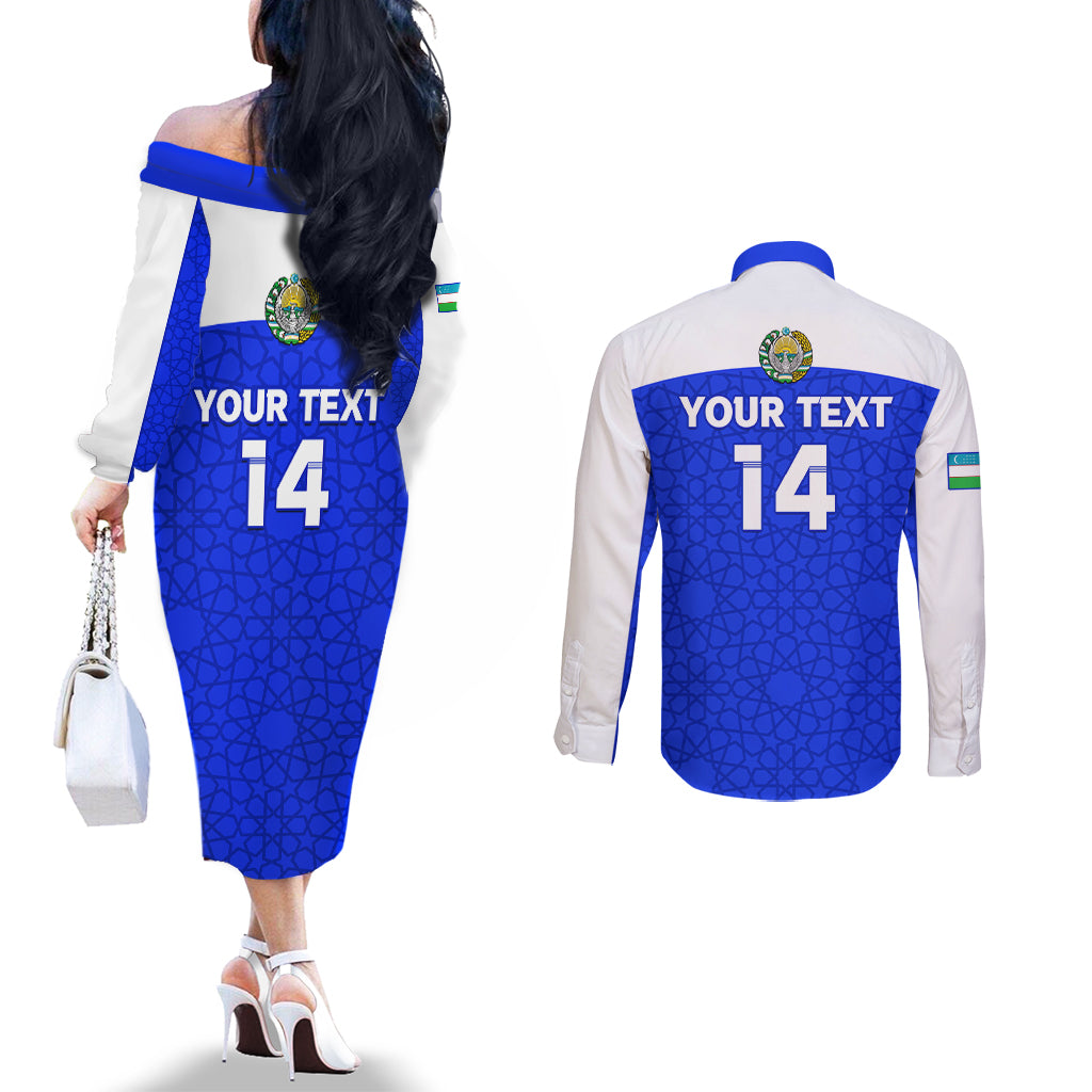 custom-uzbekistan-football-couples-matching-off-the-shoulder-long-sleeve-dress-and-long-sleeve-button-shirt-2024-go-champions-uzbek-pattern