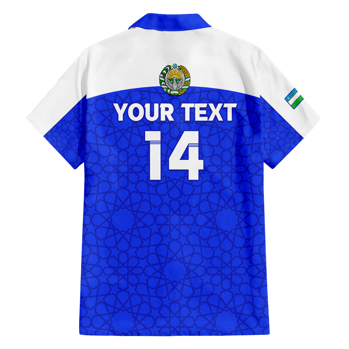 Custom Uzbekistan Football Family Matching Long Sleeve Bodycon Dress and Hawaiian Shirt 2024 Go Champions Uzbek Pattern - Wonder Print Shop