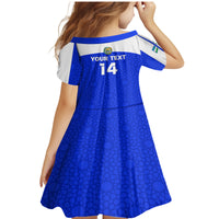 Custom Uzbekistan Football Family Matching Mermaid Dress and Hawaiian Shirt 2024 Go Champions Uzbek Pattern - Wonder Print Shop