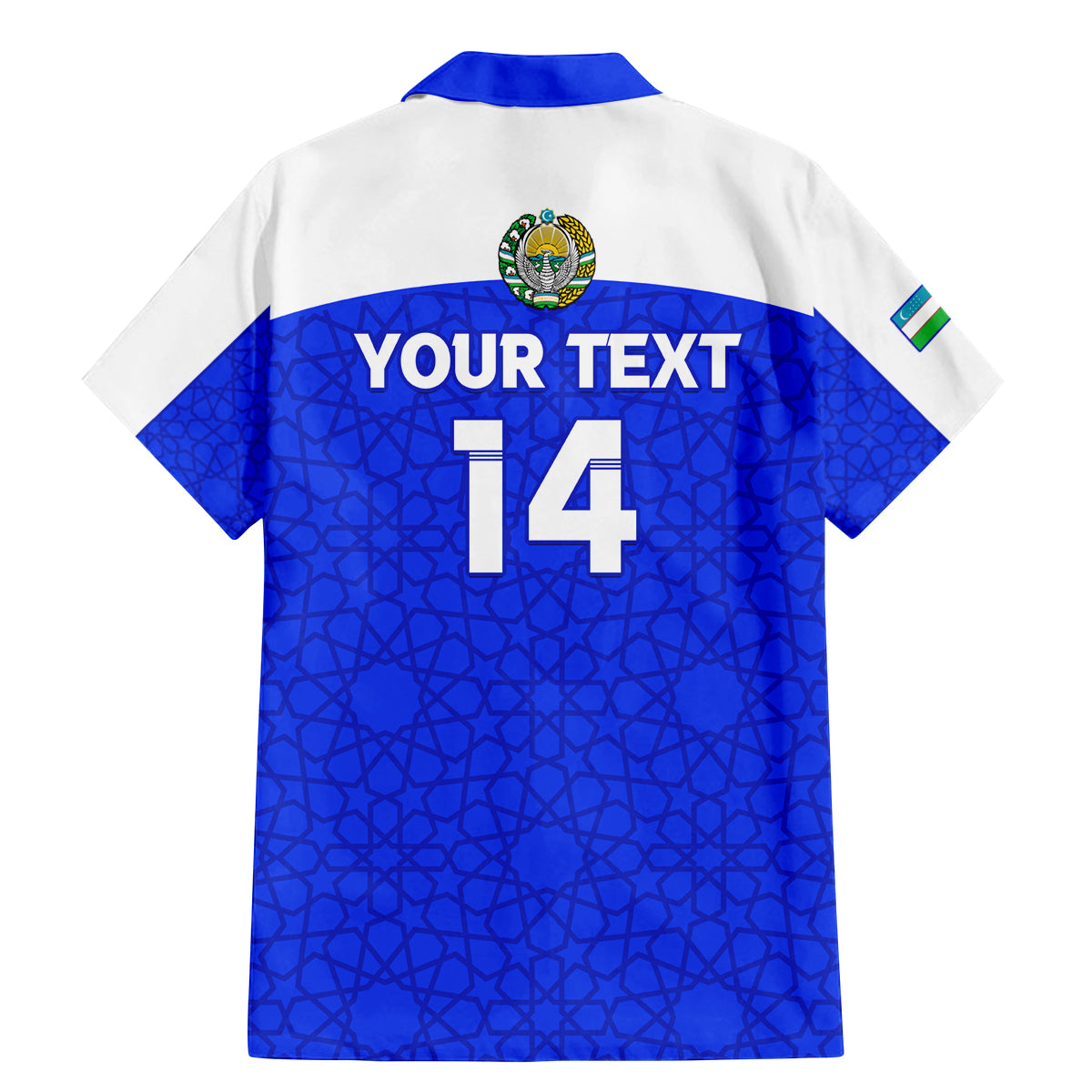 Custom Uzbekistan Football Family Matching Mermaid Dress and Hawaiian Shirt 2024 Go Champions Uzbek Pattern - Wonder Print Shop