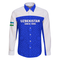 Custom Uzbekistan Football Family Matching Puletasi and Hawaiian Shirt 2024 Go Champions Uzbek Pattern - Wonder Print Shop