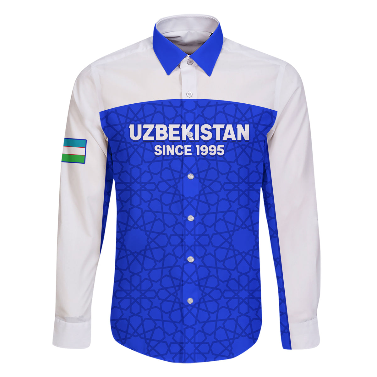 Custom Uzbekistan Football Family Matching Short Sleeve Bodycon Dress and Hawaiian Shirt 2024 Go Champions Uzbek Pattern - Wonder Print Shop