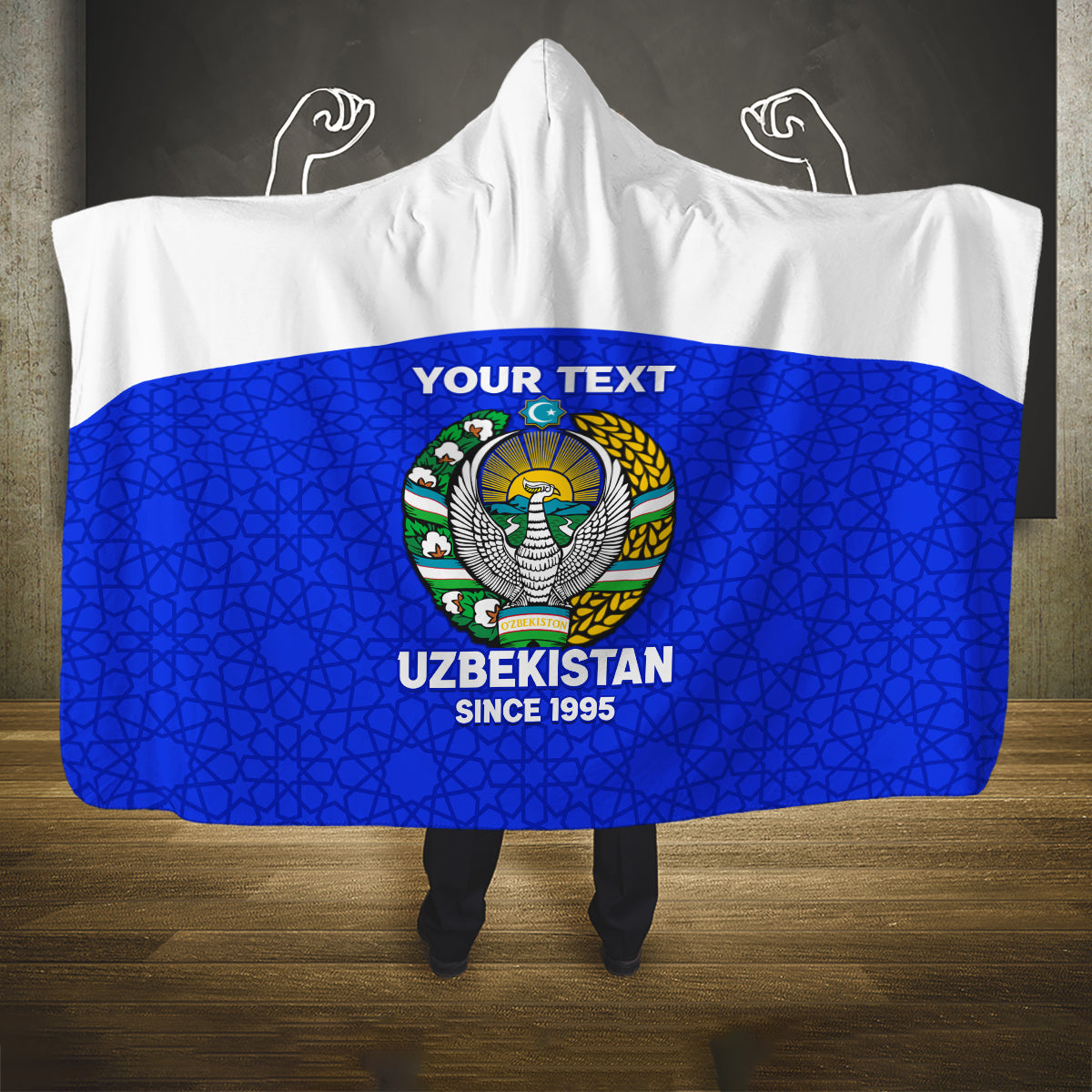 custom-uzbekistan-football-hooded-blanket-2024-go-champions-uzbek-pattern