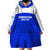 Custom Uzbekistan Football Wearable Blanket Hoodie 2024 Go Champions Uzbek Pattern - Wonder Print Shop