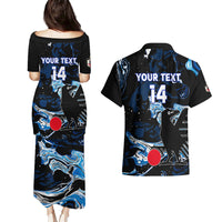 Custom Japan Football Couples Matching Puletasi and Hawaiian Shirt 2024 Nadeshiko Go Champions - Wonder Print Shop