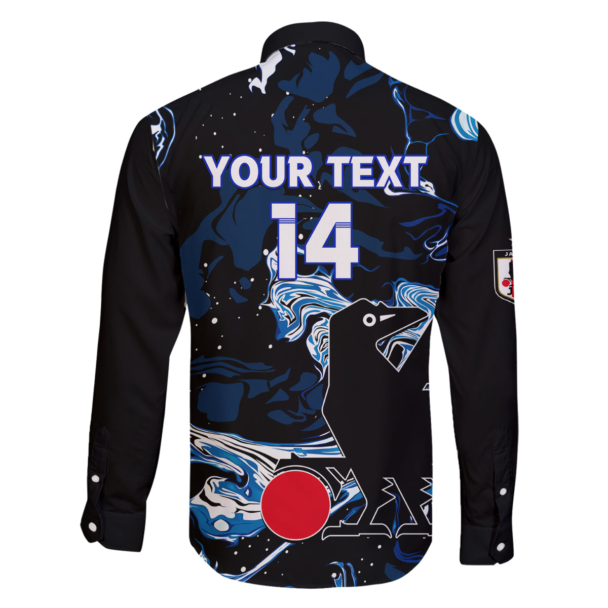 Custom Japan Football Family Matching Off Shoulder Maxi Dress and Hawaiian Shirt 2024 Nadeshiko Go Champions - Wonder Print Shop