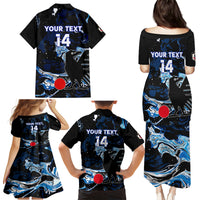 Custom Japan Football Family Matching Puletasi and Hawaiian Shirt 2024 Nadeshiko Go Champions - Wonder Print Shop