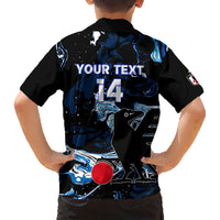 Custom Japan Football Family Matching Short Sleeve Bodycon Dress and Hawaiian Shirt 2024 Nadeshiko Go Champions - Wonder Print Shop