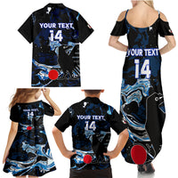 Custom Japan Football Family Matching Summer Maxi Dress and Hawaiian Shirt 2024 Nadeshiko Go Champions - Wonder Print Shop