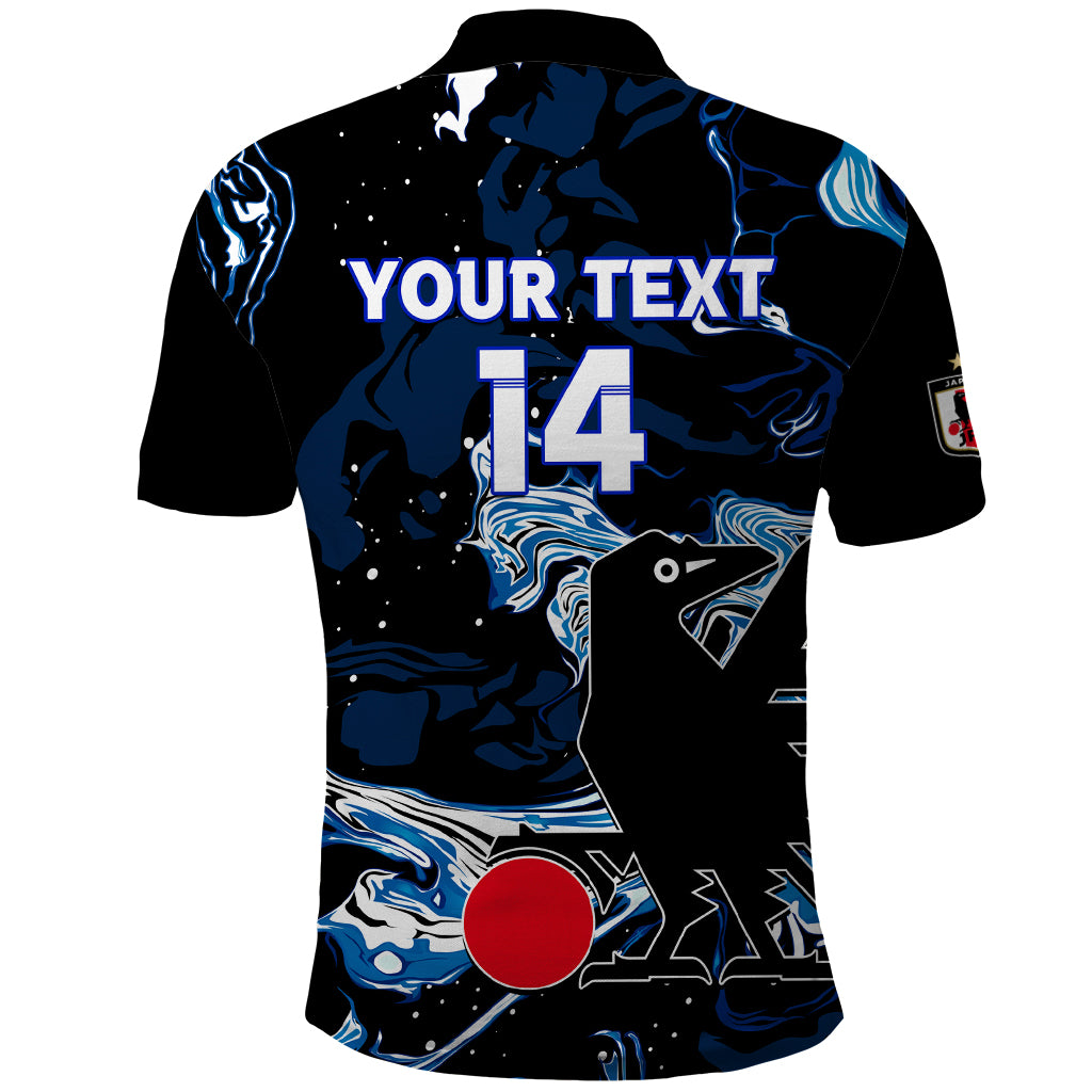 Custom Japan Football Polo Shirt 2024 Nadeshiko Go Champions - Wonder Print Shop