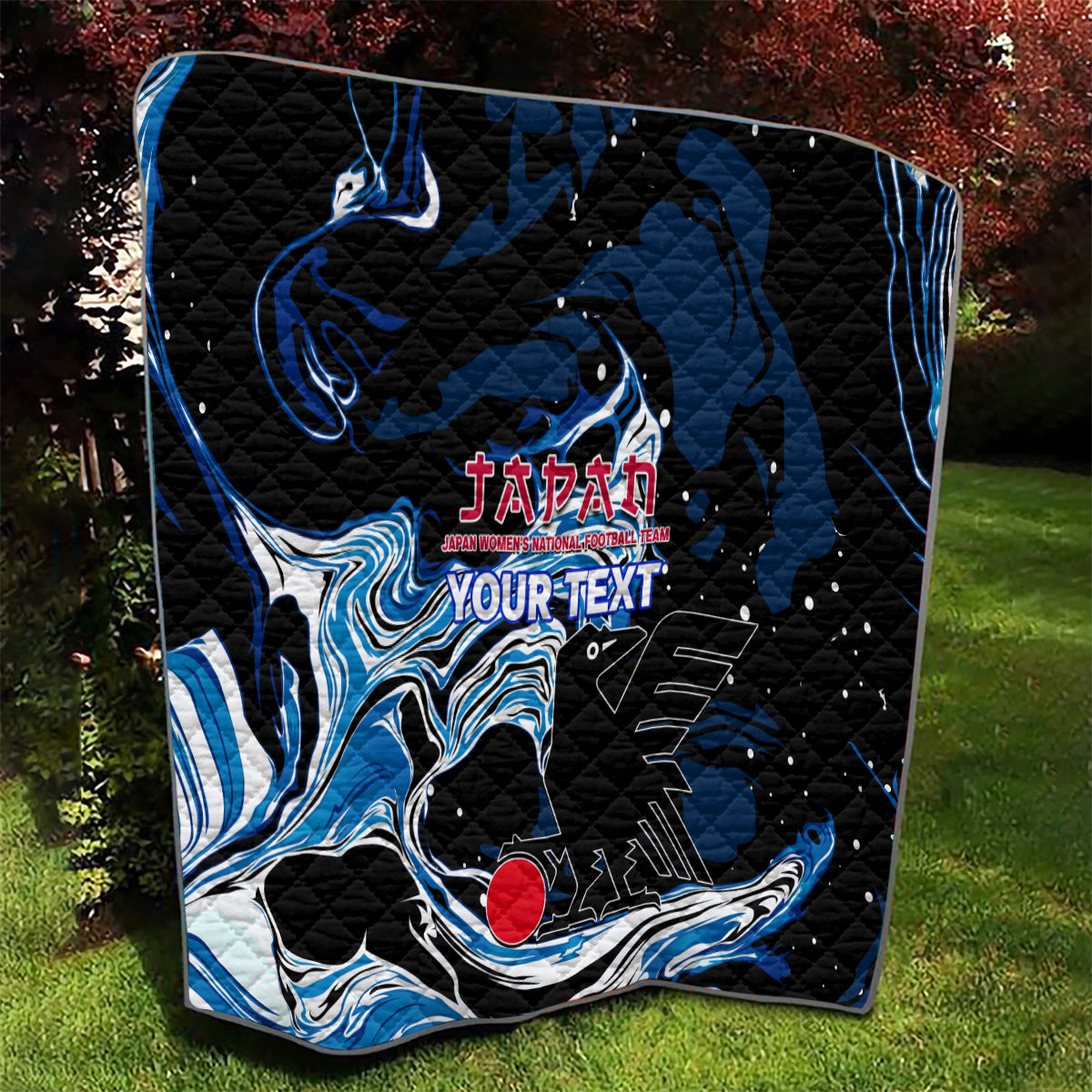 Custom Japan Football Quilt 2024 Nadeshiko Go Champions - Wonder Print Shop