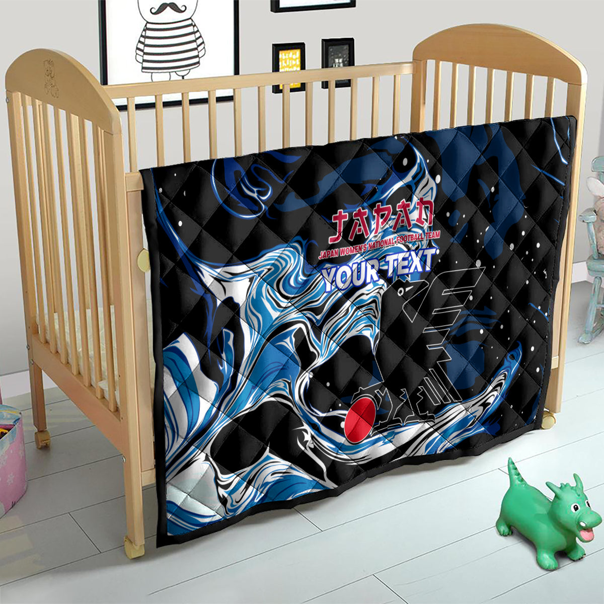 Custom Japan Football Quilt 2024 Nadeshiko Go Champions - Wonder Print Shop