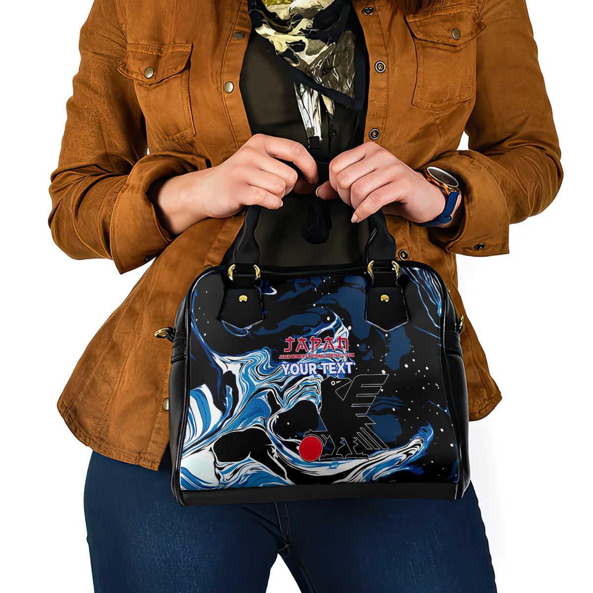 custom-japan-football-shoulder-handbag-2024-nadeshiko-go-champions