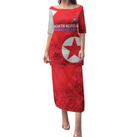 Custom North Korea Football Family Matching Puletasi and Hawaiian Shirt 2024 Go Eastern Azaleas Magnolia Flowers - Wonder Print Shop