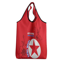 Custom North Korea Football Grocery Bag Go Eastern Azaleas Magnolia Flowers