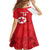 Custom North Korea Football Kid Short Sleeve Dress 2024 Go Eastern Azaleas Magnolia Flowers - Wonder Print Shop