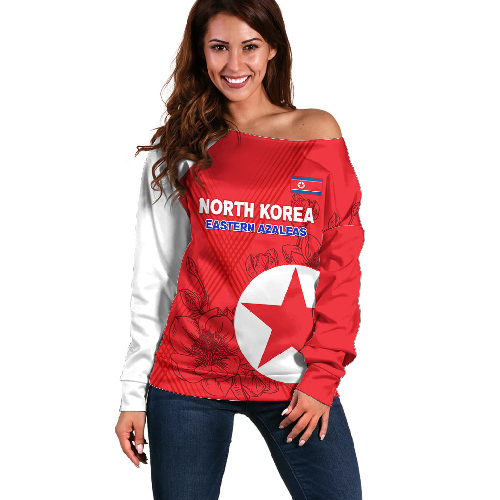 custom-north-korea-football-off-shoulder-sweater-2024-go-eastern-azaleas-magnolia-flowers