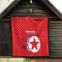 Custom North Korea Football Quilt 2024 Go Eastern Azaleas Magnolia Flowers - Wonder Print Shop