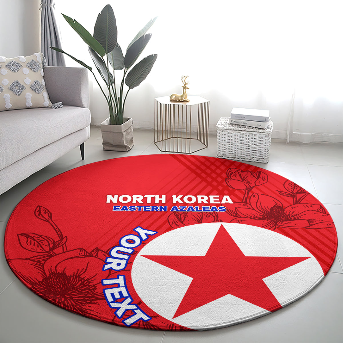 custom-north-korea-football-round-carpet-2024-go-eastern-azaleas-magnolia-flowers