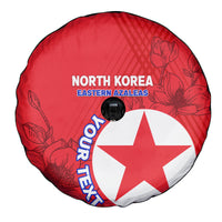 Custom North Korea Football Spare Tire Cover 2024 Go Eastern Azaleas Magnolia Flowers - Wonder Print Shop