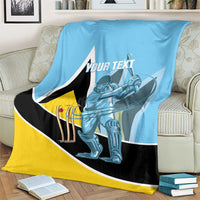 Custom Saint Lucia Cricket Blanket Go Champions - National Color