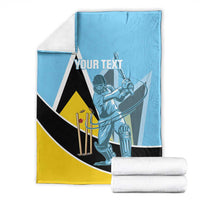 Custom Saint Lucia Cricket Blanket Go Champions - National Color