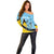 Custom Saint Lucia Cricket Off Shoulder Sweater Go Champions - National Color - Wonder Print Shop