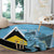 Custom Saint Lucia Cricket Round Carpet Go Champions - National Color - Wonder Print Shop
