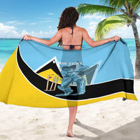 Custom Saint Lucia Cricket Sarong Go Champions - National Color - Wonder Print Shop