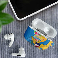 US Virgin Islands AirPods Case Coat of Arms Plumeria Curve Style - Wonder Print Shop