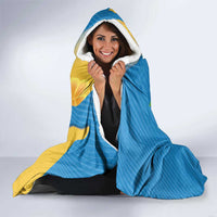 US Virgin Islands Hooded Blanket Coat of Arms Plumeria Curve Style - Wonder Print Shop