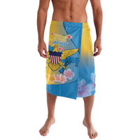 US Virgin Islands Lavalava Coat of Arms Plumeria Curve Style - Wonder Print Shop