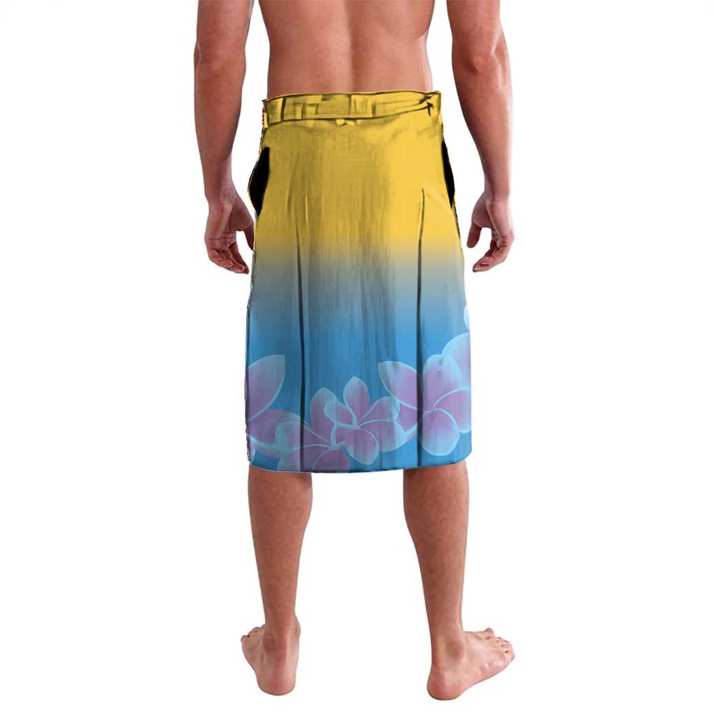 US Virgin Islands Lavalava Coat of Arms Plumeria Curve Style - Wonder Print Shop