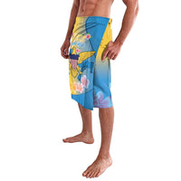 US Virgin Islands Lavalava Coat of Arms Plumeria Curve Style - Wonder Print Shop