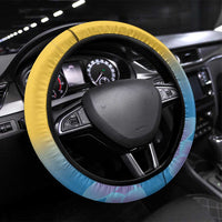 US Virgin Islands Steering Wheel Cover Coat of Arms Plumeria Curve Style - Wonder Print Shop