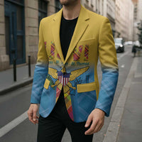 US Virgin Islands Blazer Madras Pattern Gradient Style - Wonder Print Shop