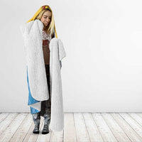 US Virgin Islands Hooded Blanket Madras Pattern Gradient Style - Wonder Print Shop