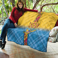 US Virgin Islands Quilt Madras Pattern Gradient Style - Wonder Print Shop
