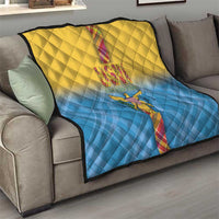 US Virgin Islands Quilt Madras Pattern Gradient Style - Wonder Print Shop