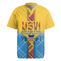 US Virgin Islands Rugby Jersey Madras Pattern Gradient Style - Wonder Print Shop