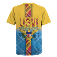 US Virgin Islands Rugby Jersey Madras Pattern Gradient Style - Wonder Print Shop