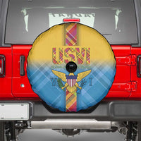US Virgin Islands Spare Tire Cover Madras Pattern Gradient Style - Wonder Print Shop