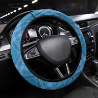 US Virgin Islands Steering Wheel Cover Madras Pattern Gradient Style - Wonder Print Shop