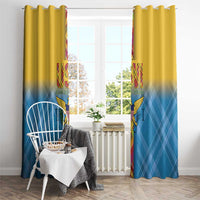 US Virgin Islands Window Curtain Madras Pattern Gradient Style - Wonder Print Shop
