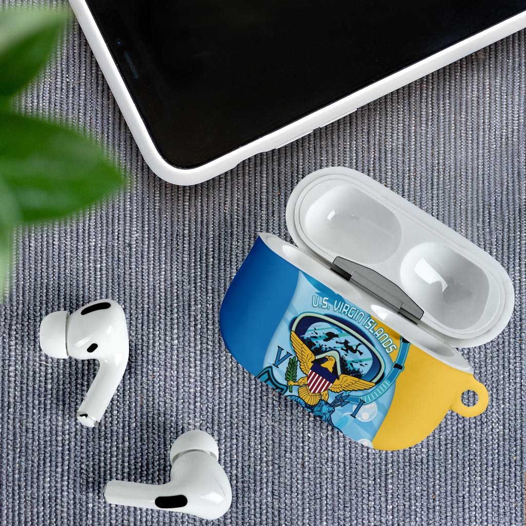 US Virgin Islands Snorkeling AirPods Case Sea Turtle Snorkel Ocean Style - Wonder Print Shop